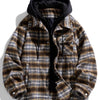 Heritage Plaid Hooded Shirt Jacket - Brown Tartan