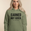 Earned Not Given Hoodie - Sage Frontier