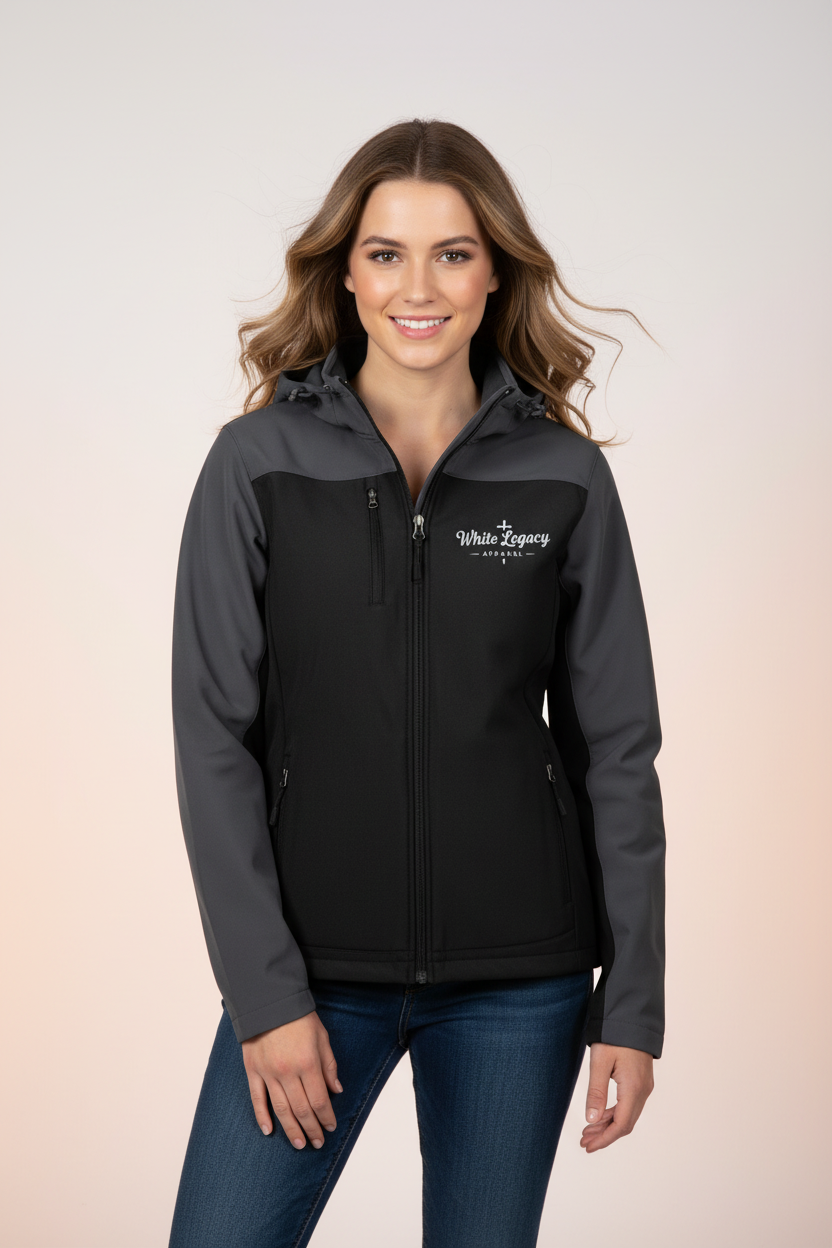 Women in The Black/Charcoal Legacy Core Soft Shell Jacket