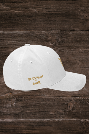 God’s Plan Flex fit Cap – Pure White & Gold Edition