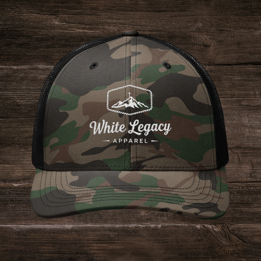 Camo Trucker Hat Camo Black
