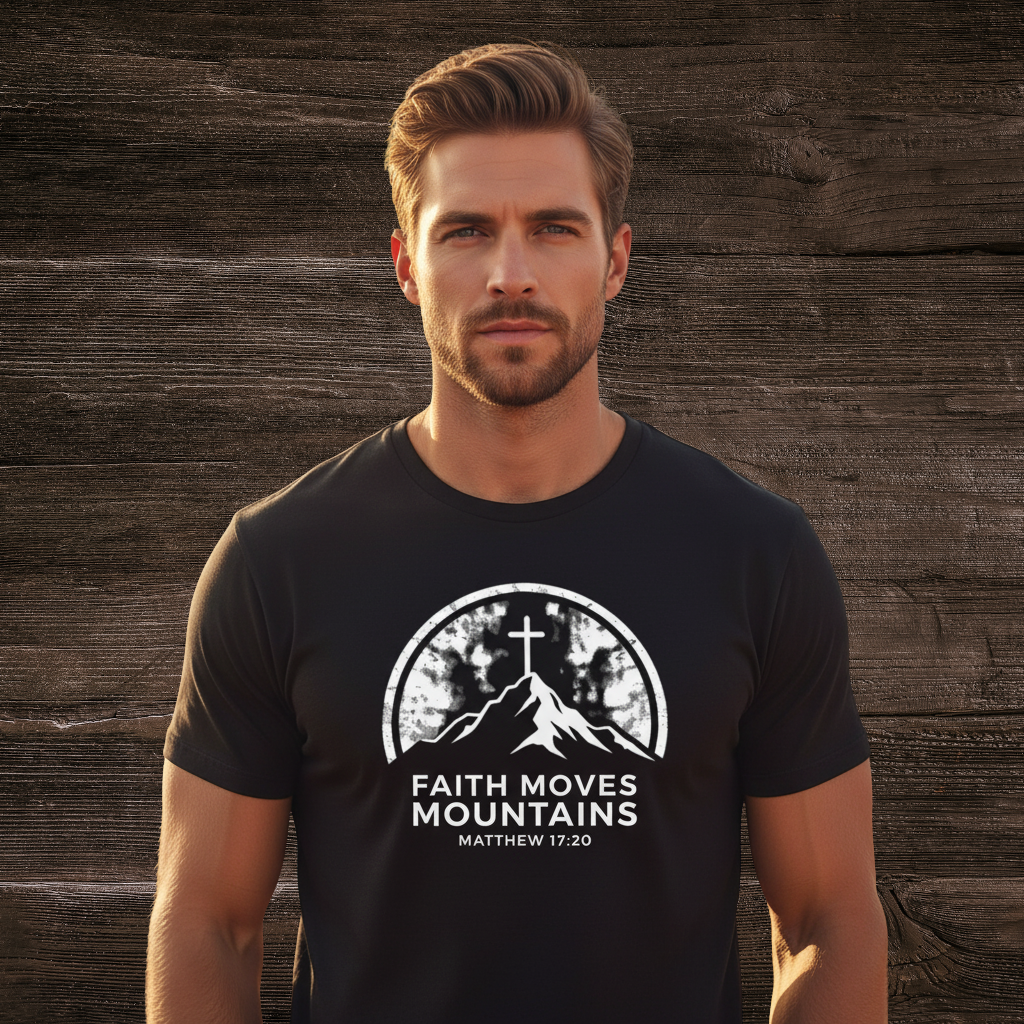 Faith Moves Mountains Tee- Mens