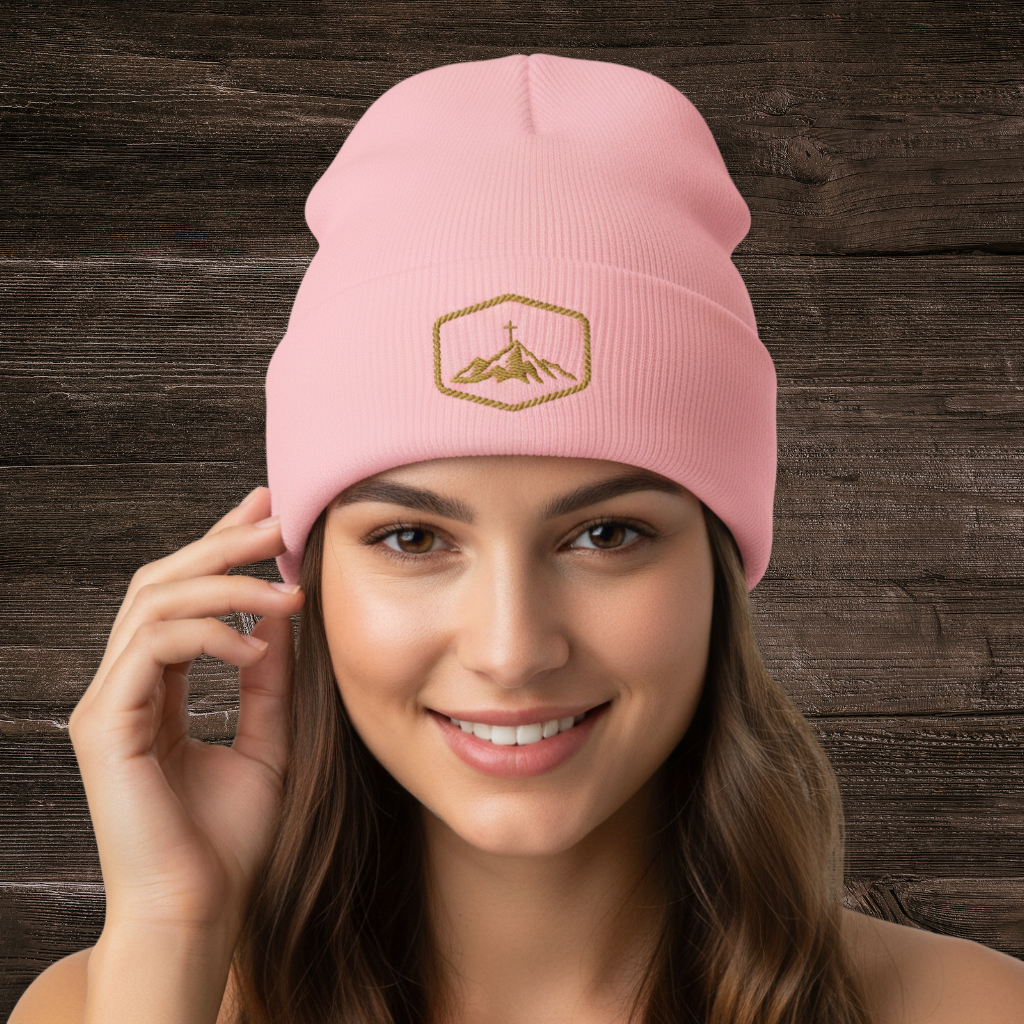 Keeper Beanie | Cuffed Knit Beanie Baby Pink