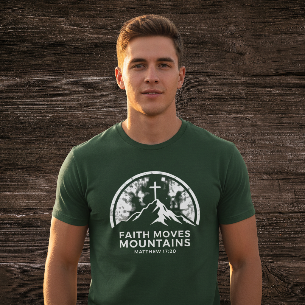 Faith Moves Mountains Tee- Mens