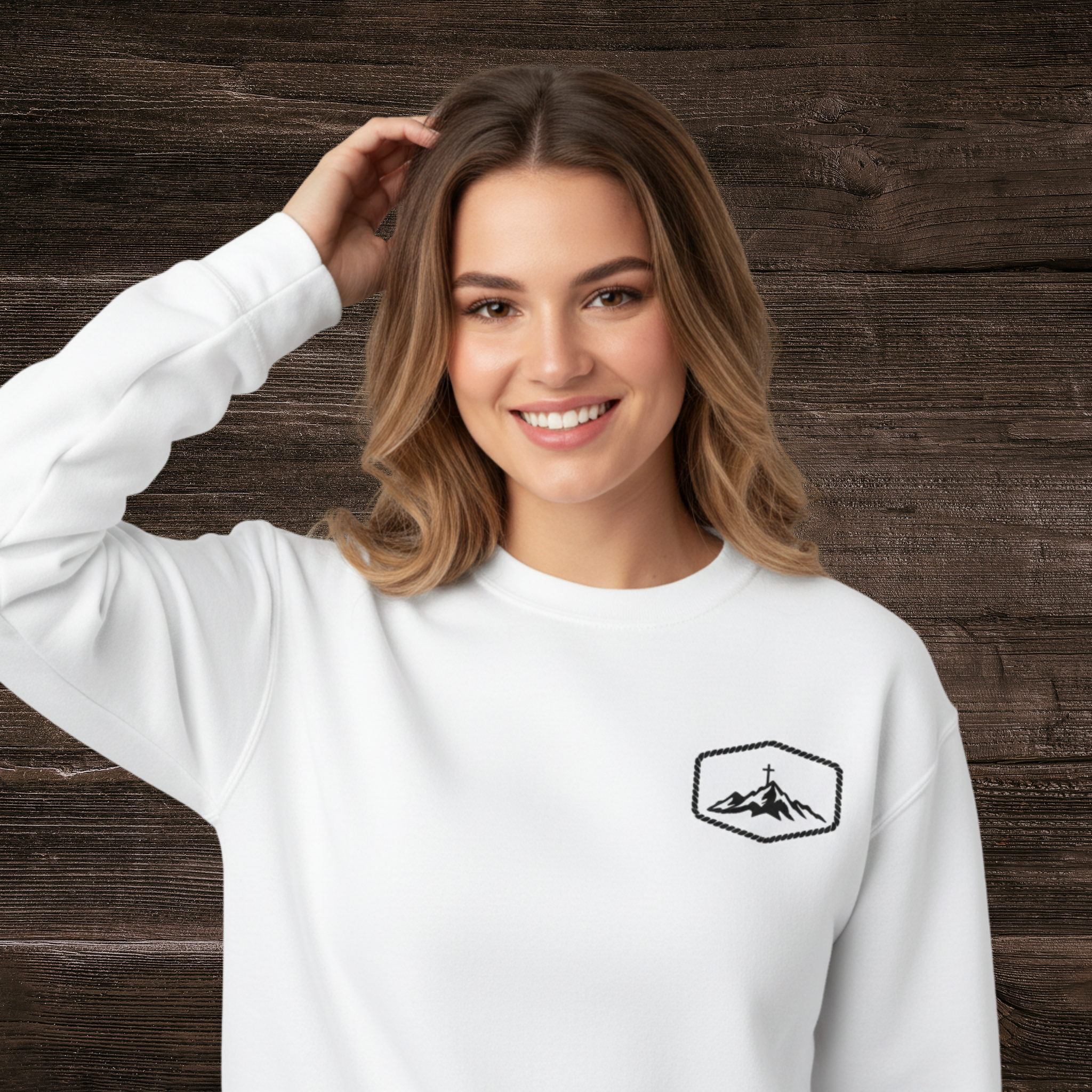 Icon Mark Sweatshirt White