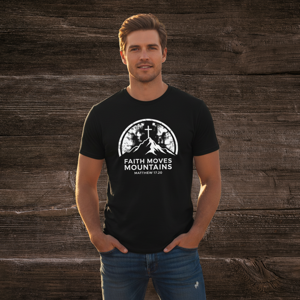 Faith Moves Mountains Tee- Mens