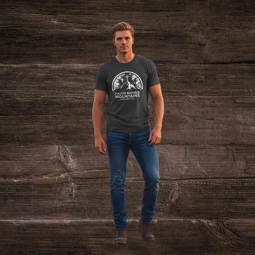 Faith Moves Mountains Tee- Mens