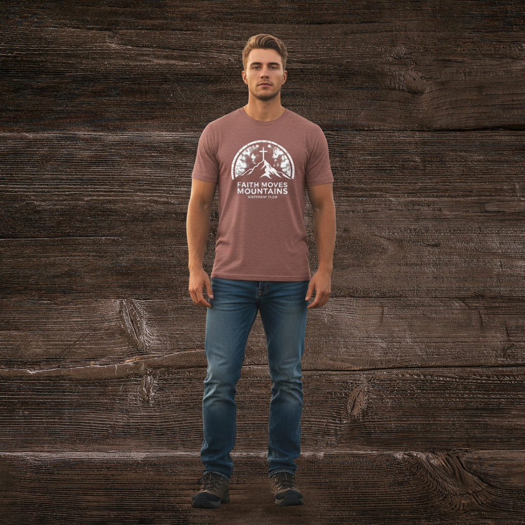 Faith Moves Mountains Tee- Mens