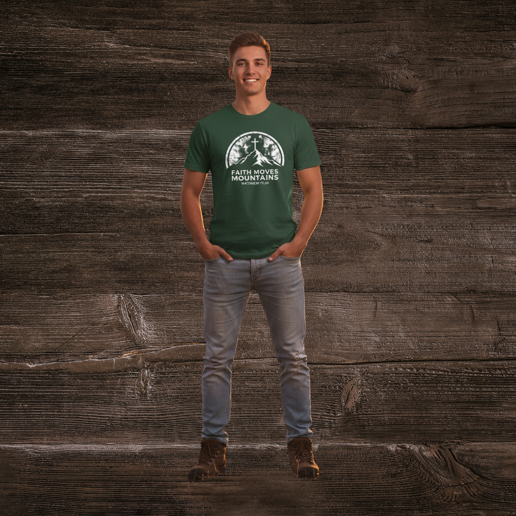 Faith Moves Mountains Tee- Mens