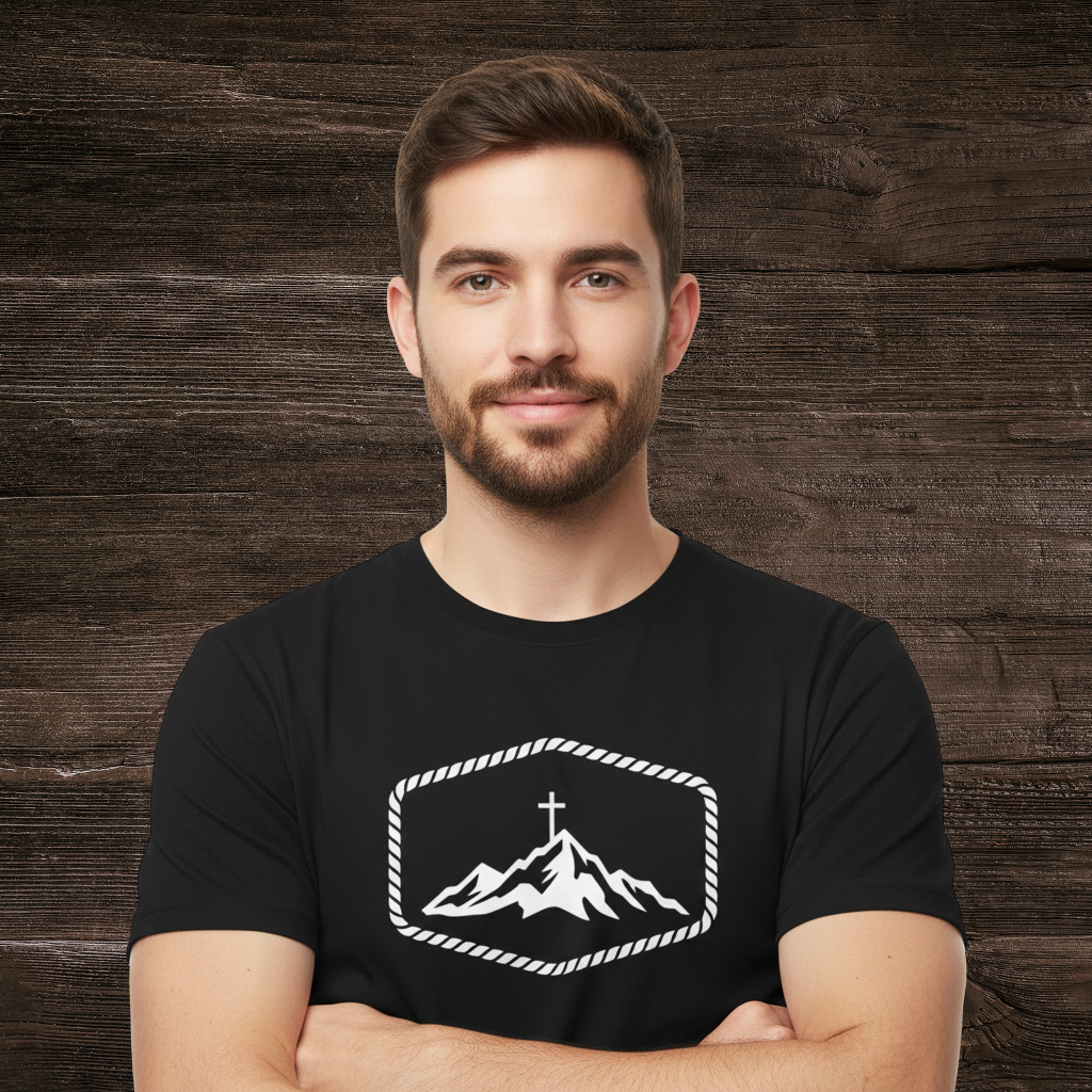 Mountain Cross Tee | Faith T-Shirt Black