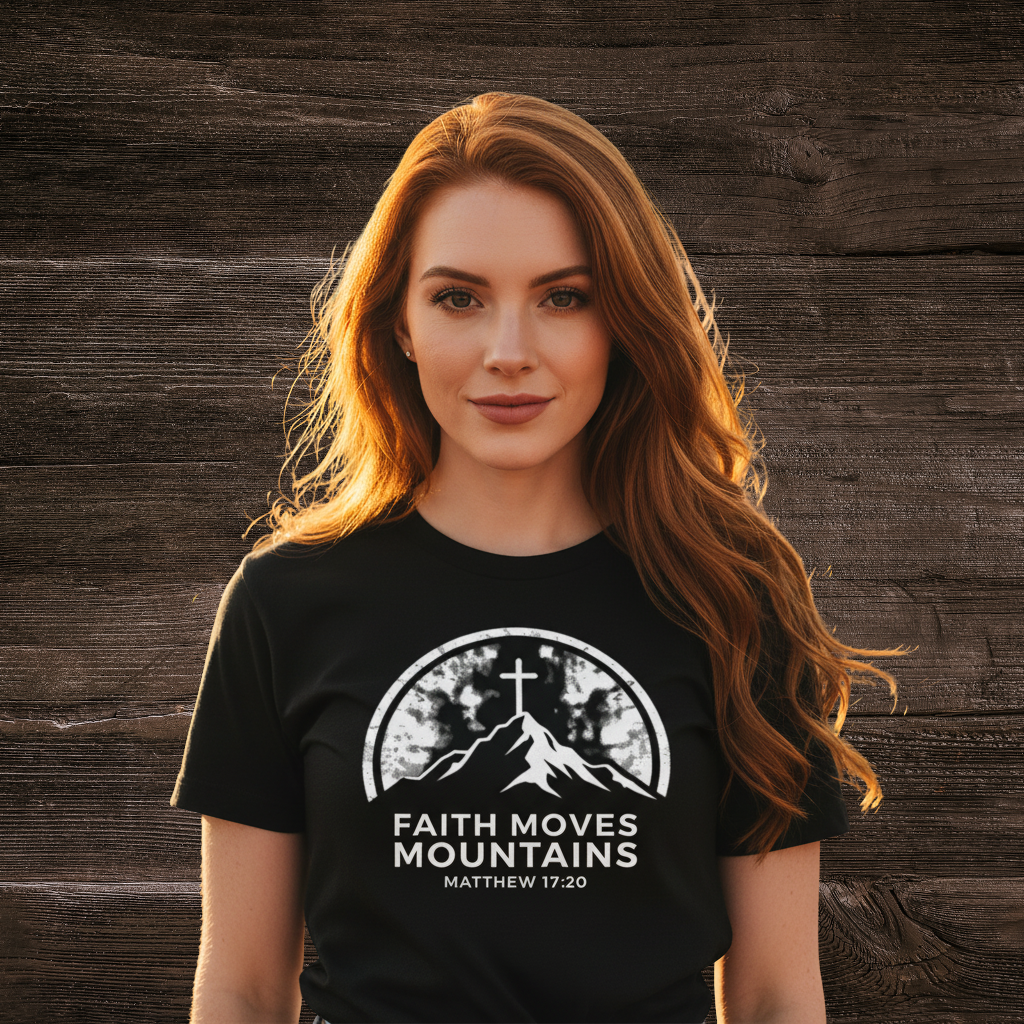 Faith Moves Mountains Tee- Womens