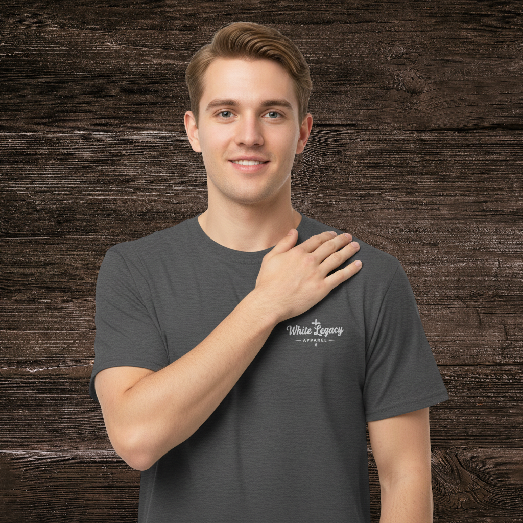 Hunt Fish Pray Tee Dark Heather Grey