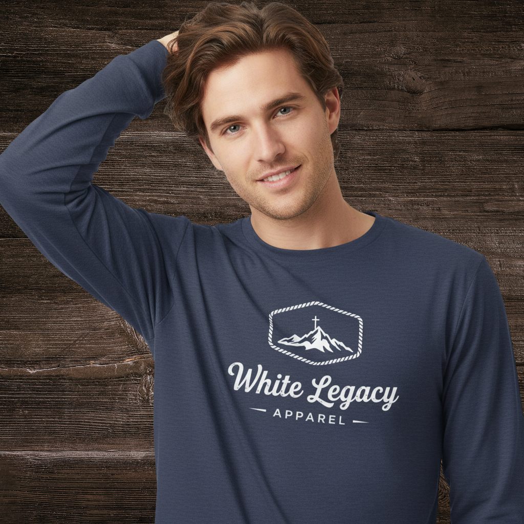Foundry Long Sleeve Heather Navy