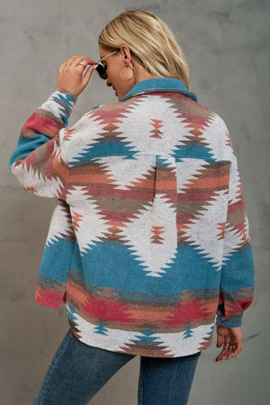 Southwestern Pattern Button-Up Jacket
