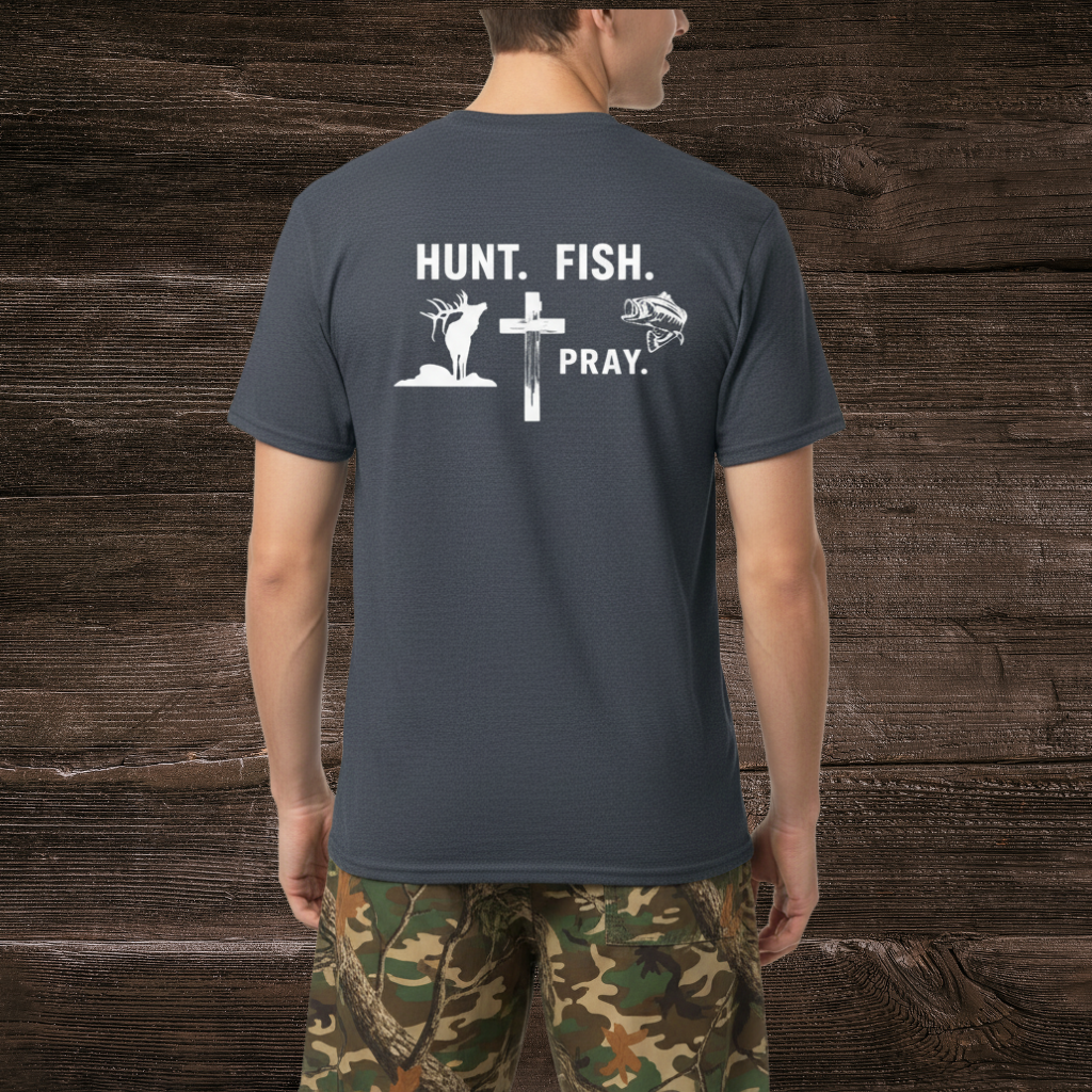 Hunt Fish Pray Tee