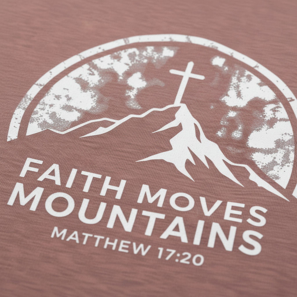 Faith Moves Mountains Tee- Womens