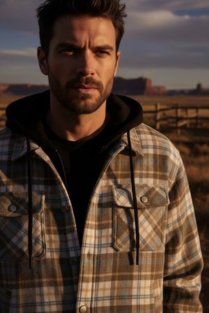 Heritage Plaid Hooded Shirt Jacket