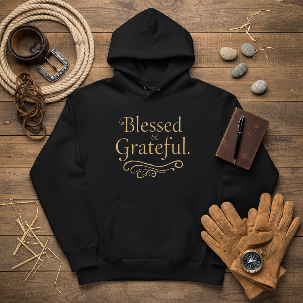 Black - Flat lay with props