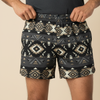 Midnight Aztec  Athletic Shorts - Midnight Aztec