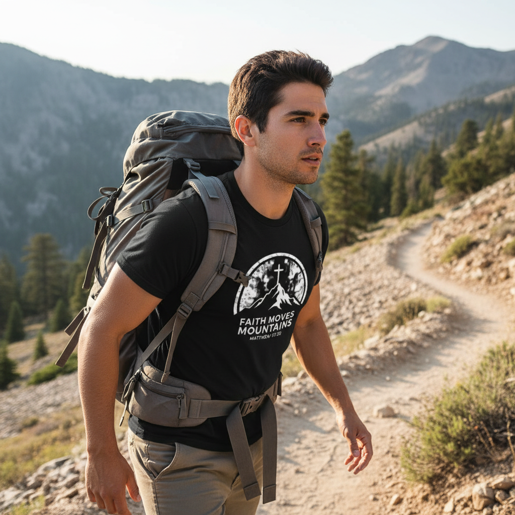 Faith Moves Mountains Tee- Womens