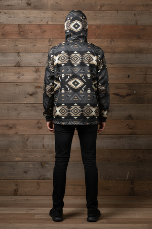 Midnight Aztec Men’s Windbreaker