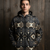 Midnight Aztec Men’s Windbreaker - Midnight Aztec