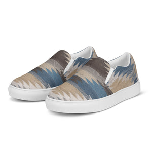 Canyon Blue Men’s Slip-On Canvas Shoes