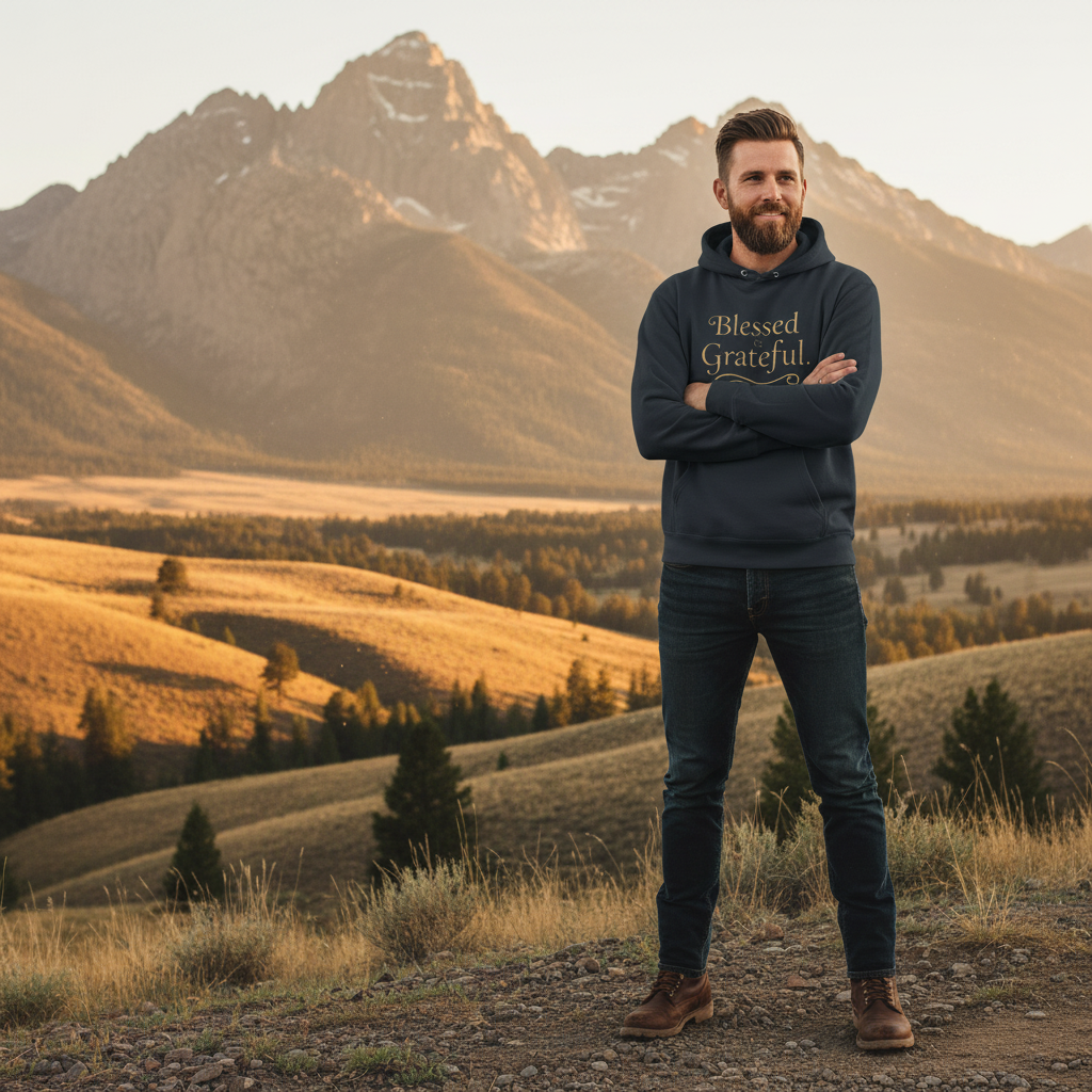 Navy - Male model outdoors
