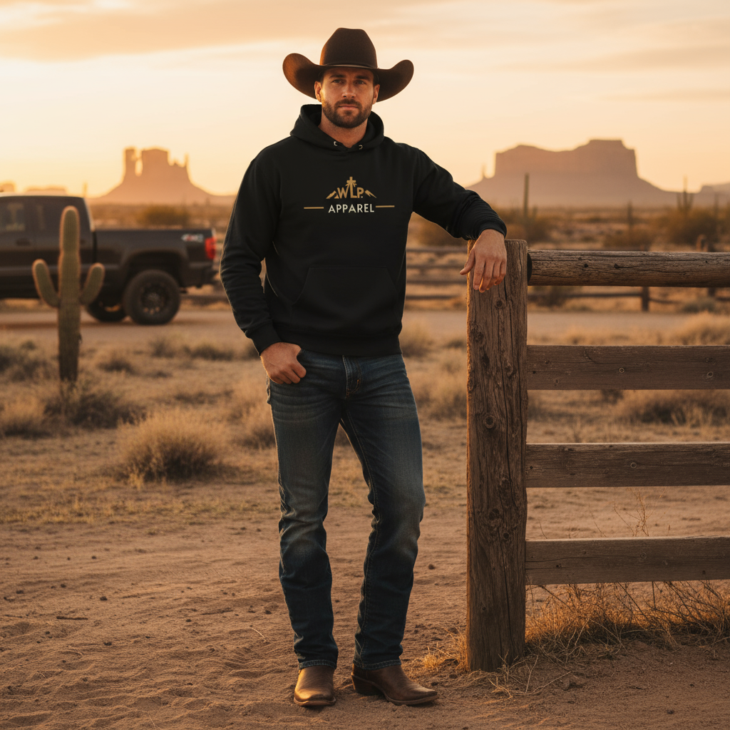 Outlaw Outdoor Hoodie - Rodeo Setting