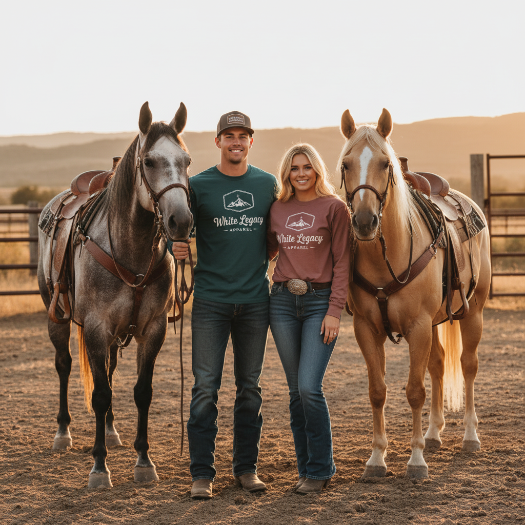 Ranch Ready - Couple with Horses