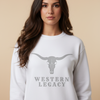 Western Legacy Women’s Crewneck - White