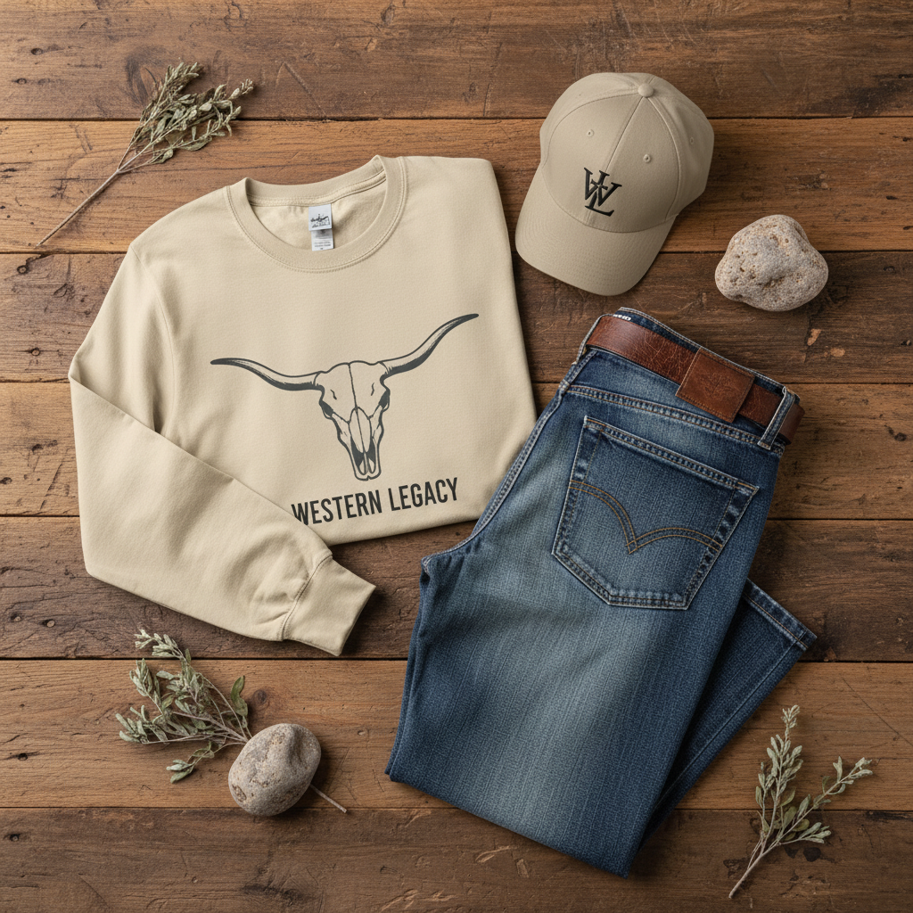 Western Outdoor Fit - Flat Lay