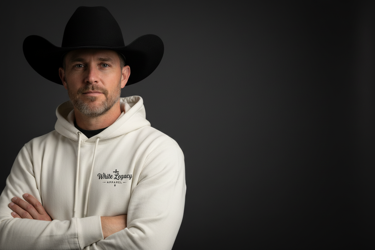 White Legacy Hoodies Template - Young Country Guy