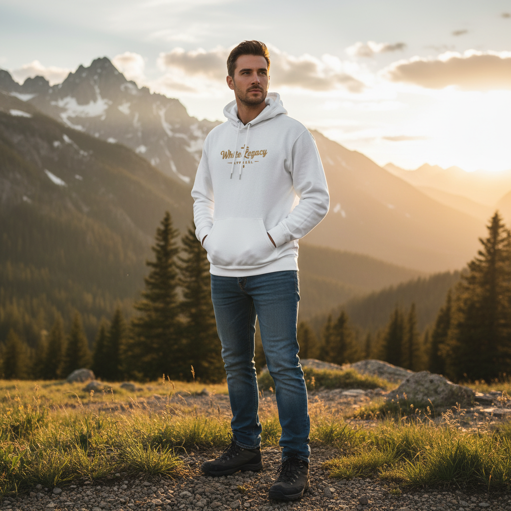 White - Lifestyle Front View - WL Logo