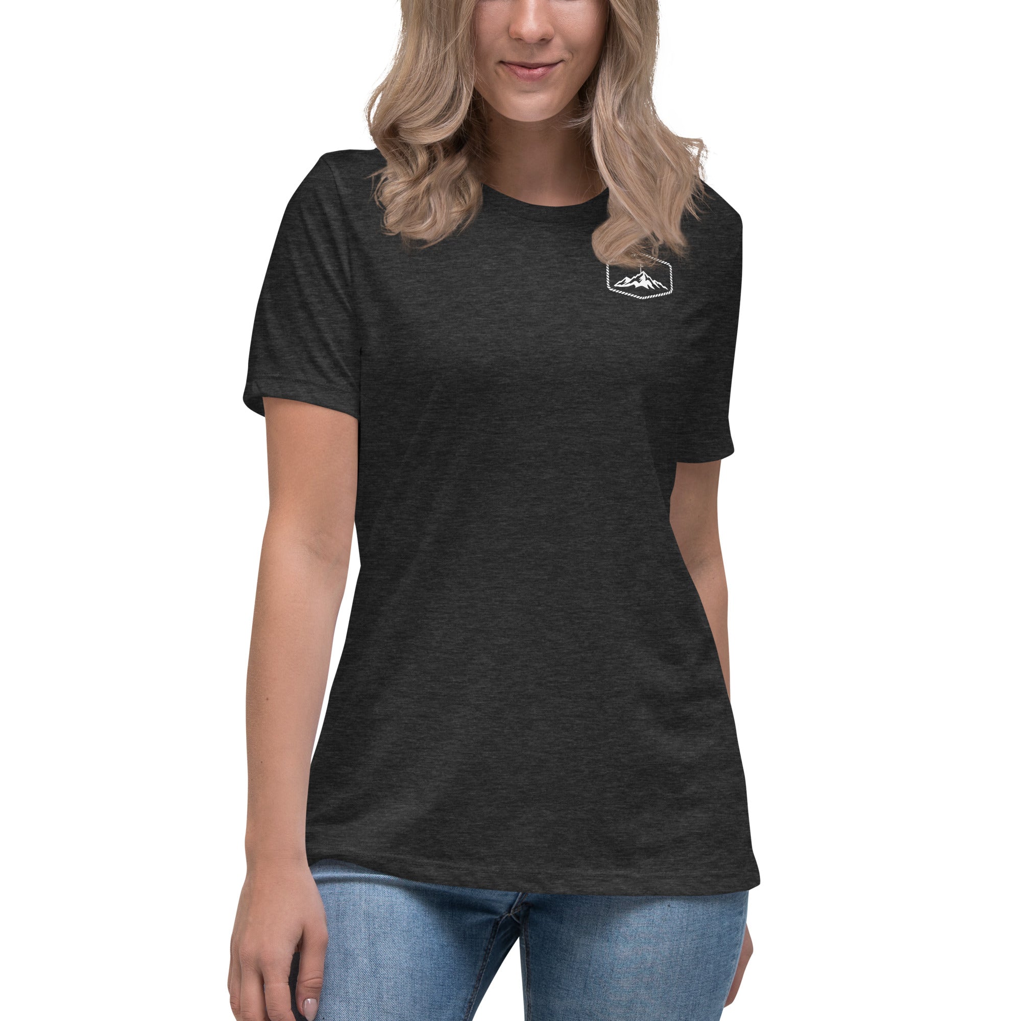 Women's Mountain Cross Tee Dark Grey Heather
