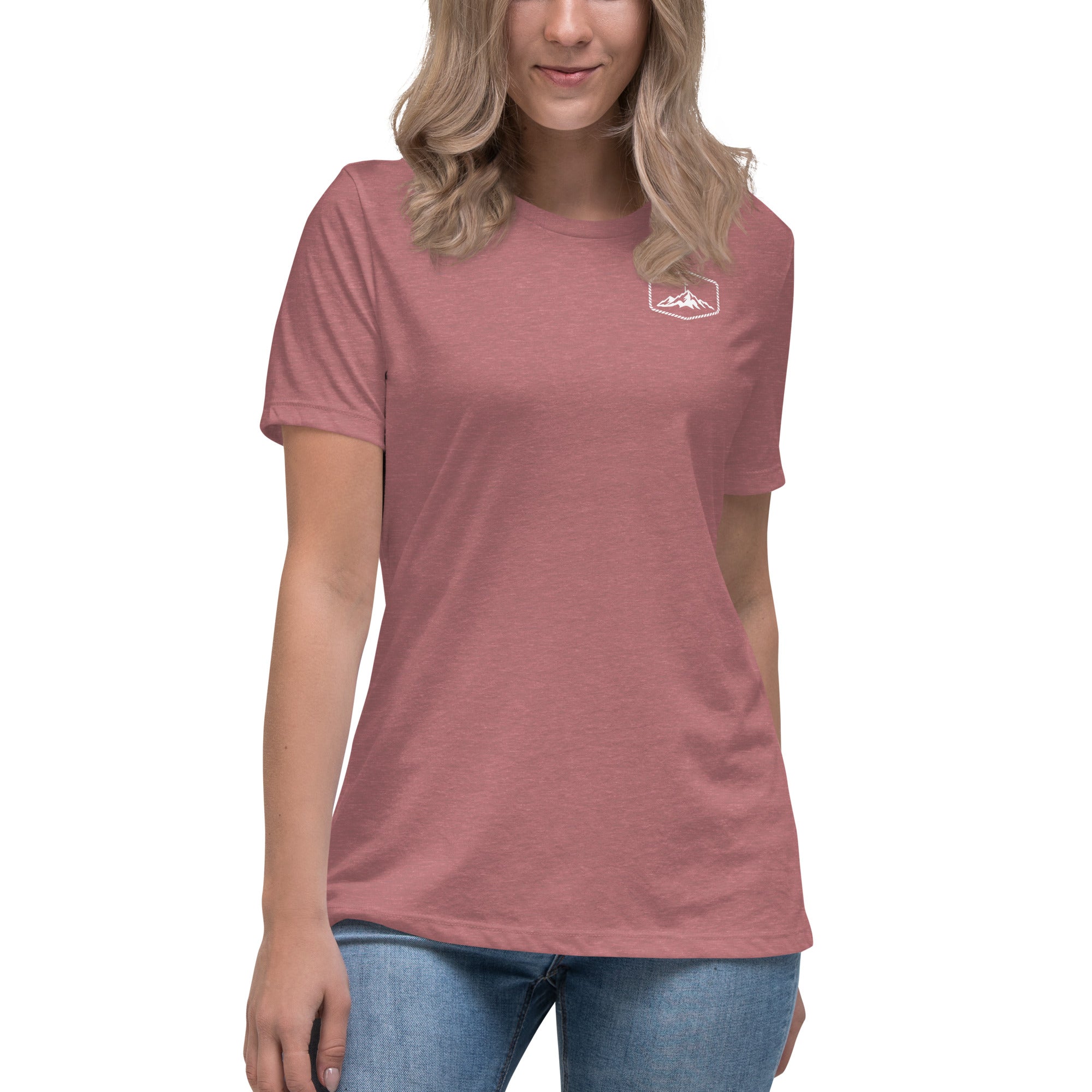 Women's Mountain Cross Tee Heather Mauve