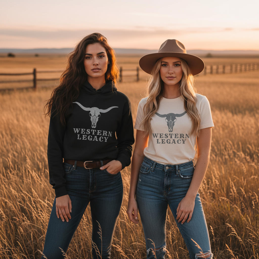 Young women wearing Western Legacy apparel